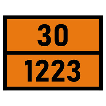 Табличка «Опасный груз 30-1223», Керосин (светоотражающий металл, 400х300 мм)